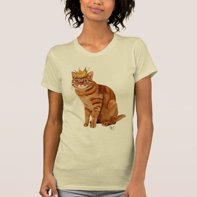 T-shirt Ginger Cat com Cheio Coroa (Frente)