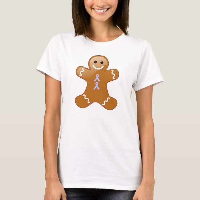 T-shirt Gingercake Man with Light Blue Ribbons (Frente)