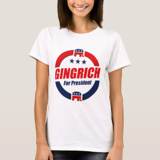 T-shirt GINGRICH PARA o PRESIDENTE (republicano)