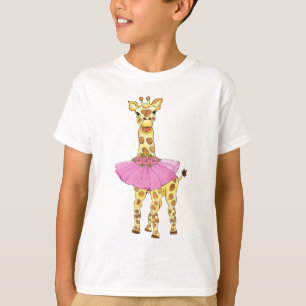 T-shirt Girafa no tutu