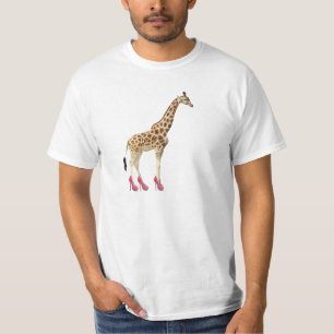 T-shirt Girafa nos saltos altos