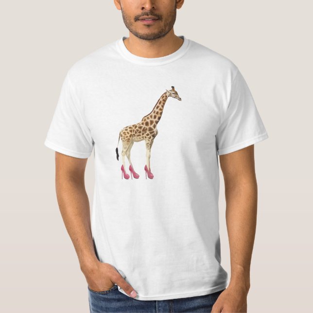T-shirt Girafa nos saltos altos (Frente)