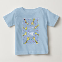 T-Shirt Girafa Personalizada para Bebê ou Toddler