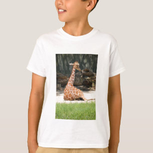 T-shirt Girafa Sentada Adorável