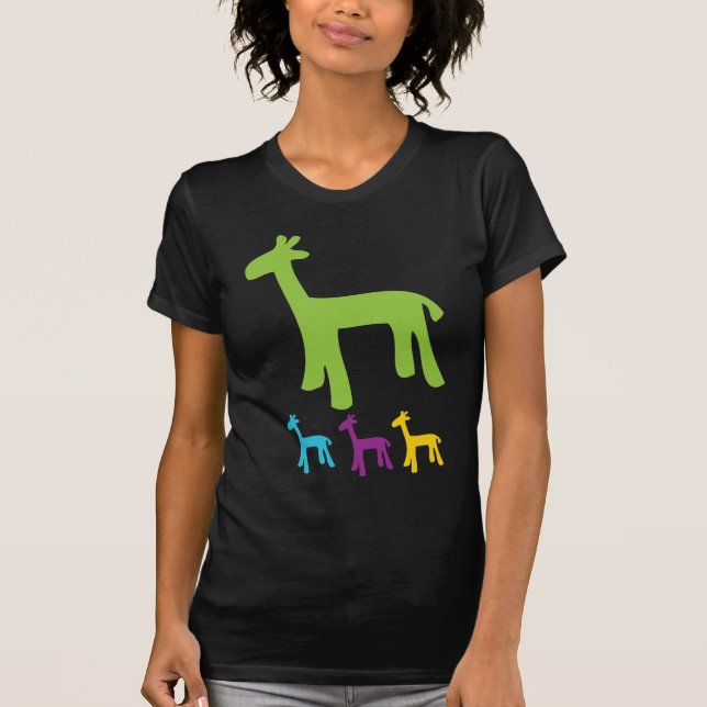 T-shirt Girafas pequenos retros (Frente)