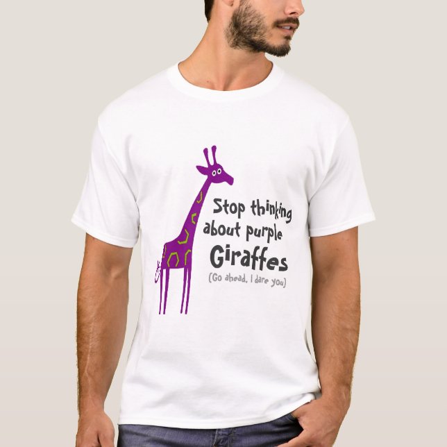T-shirt Girafas roxos (Frente)
