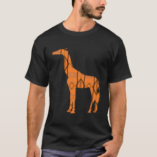 T-Shirt giraffe castanho