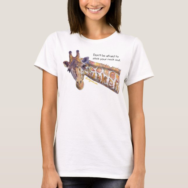 T-shirt Giraffe Summer Custom T Shirt (Frente)
