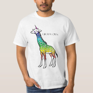 T-shirt Girafficorn - arco-íris