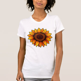 T-Shirt girassol vibrante - para mulheres