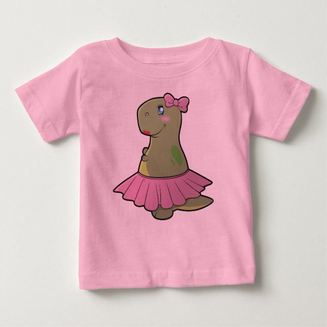 T-shirt Girls Dinosaur T-Rex Shirt (Frente)