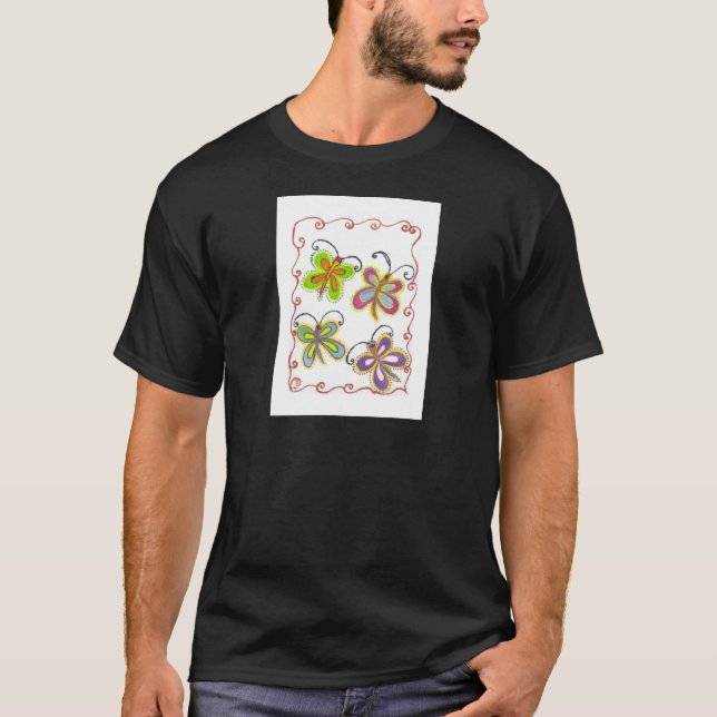 T-shirt Girly Butterfly (Frente)