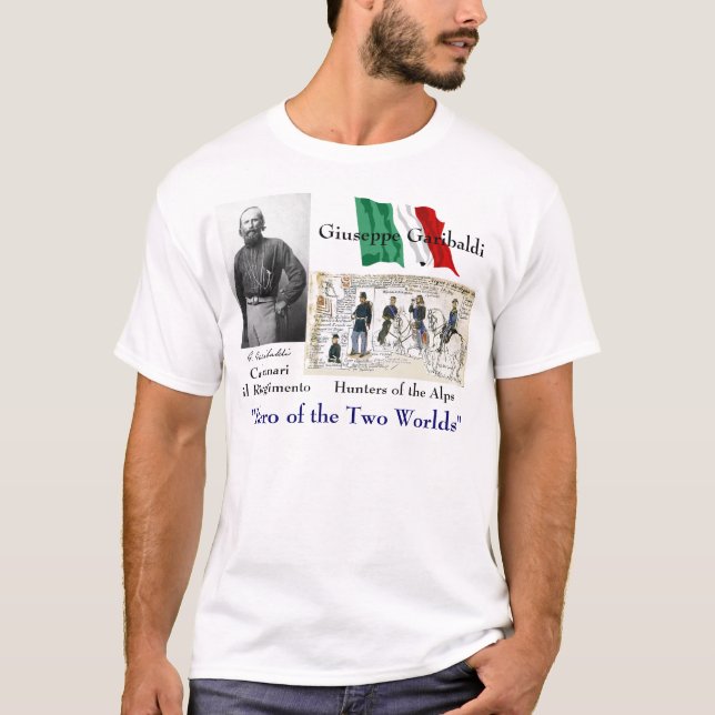 T-shirt Giuseppe Garibaldi (Frente)