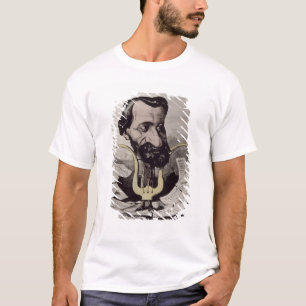 T-shirt Giuseppe Verdi, caricatura, 1860's