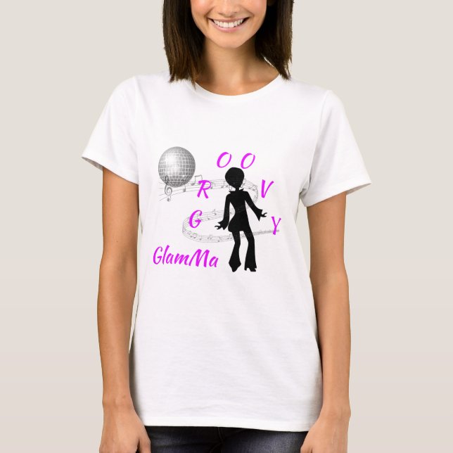 T-shirt GlamMa Groovy (Frente)