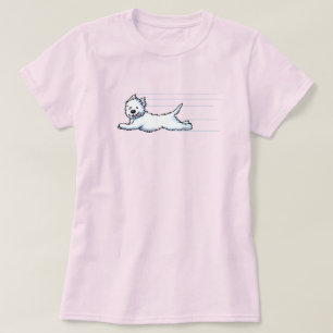 T-Shirt Gleeful Running Westie