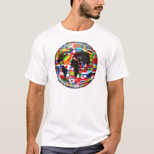 T-shirt Globo da bandeira