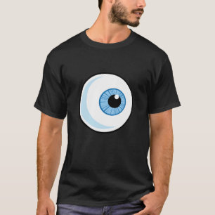 T-shirt Globo ocular; Áspero