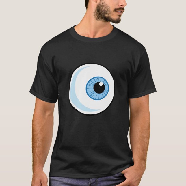 T-shirt Globo ocular; Áspero (Frente)