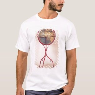 T-shirt Globo terrestre, mostrando o Oceano Índico