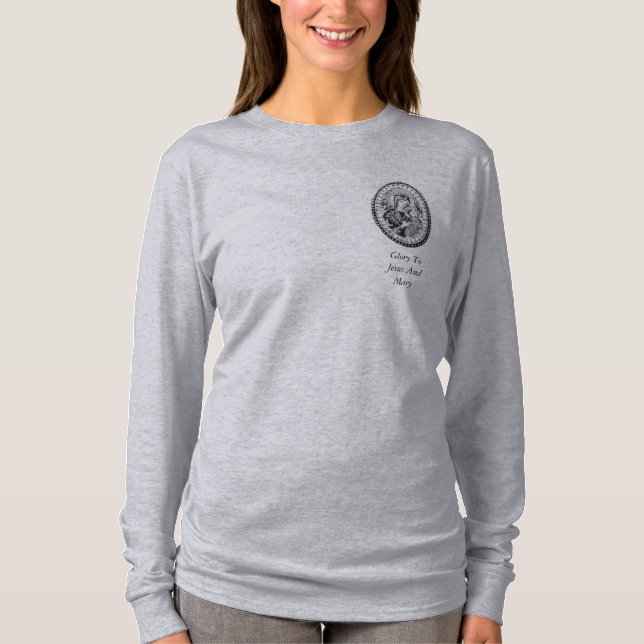 T-shirt glória para jesus e maria (Frente)