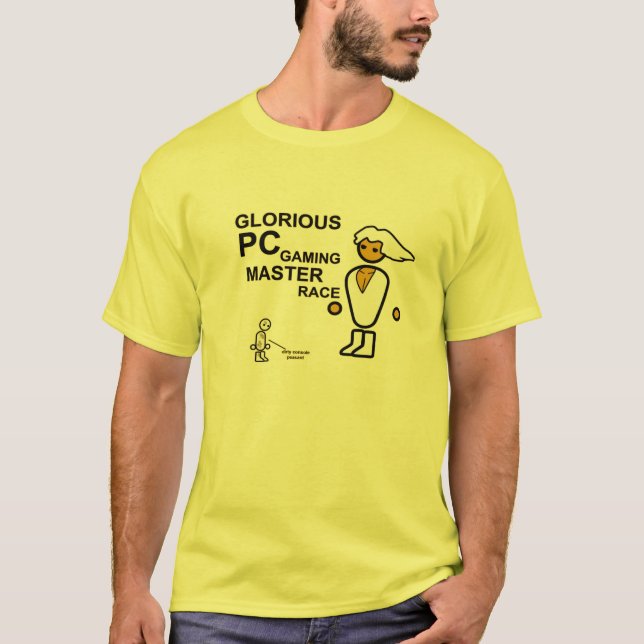 T-shirt glorioso de MasterRace do PC (Frente)
