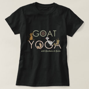 T-shirt GOAT YOGA  Caprinos Fazendo Ioga