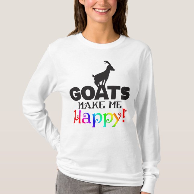 T-shirt GOATS me fazem feliz (Frente)
