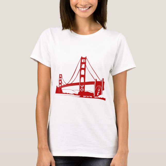 T-shirt Golden gate bridge - San Francisco, CA (Frente)