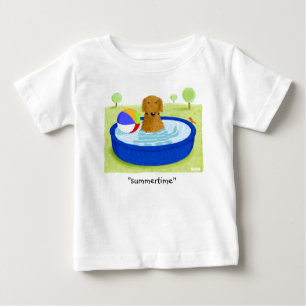T-shirt Golden retriever "verão "