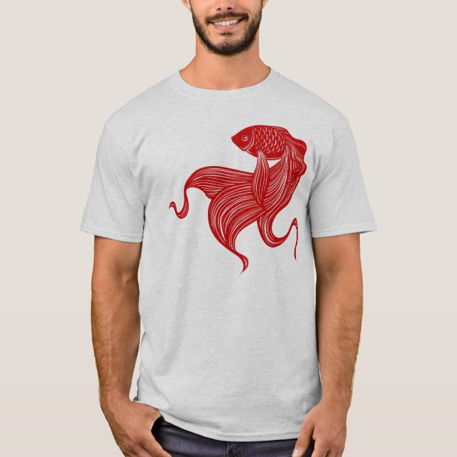 T-Shirt Goldfish Argyle recortado de tesoura (Frente)