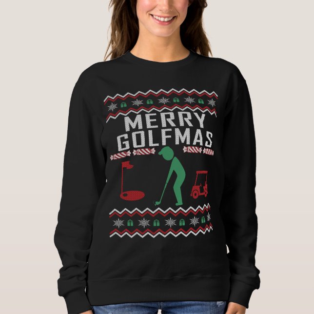 T-shirt Golf Feia Feliz de Natal (Frente)