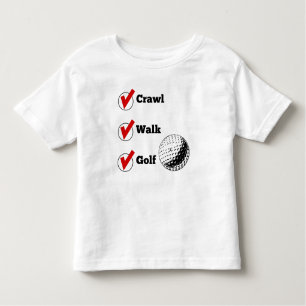 T-shirt Golfe da caminhada do rastejamento
