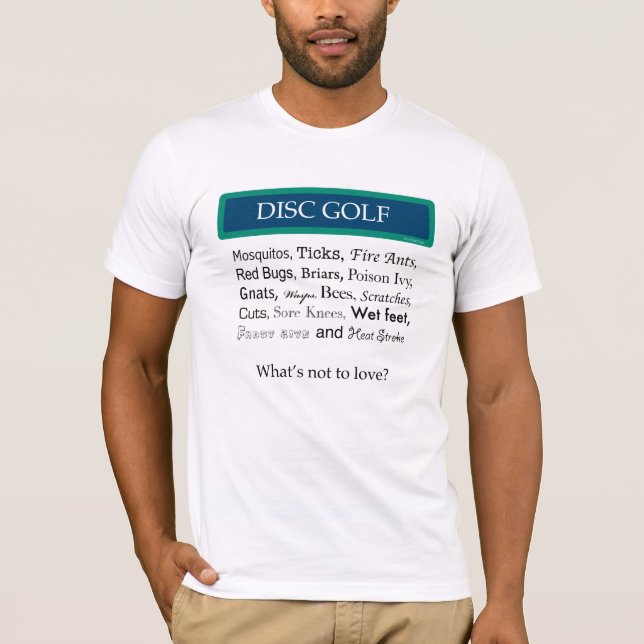 T-shirt Golfe do disco (Frente)