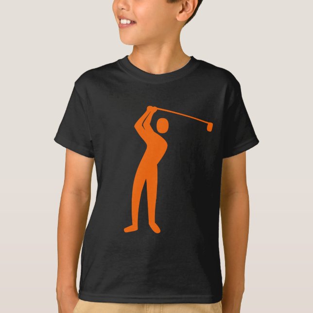 T-shirt Golfe - Laranja (Frente)
