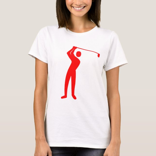 T-shirt Golfe - Vermelho (Frente)