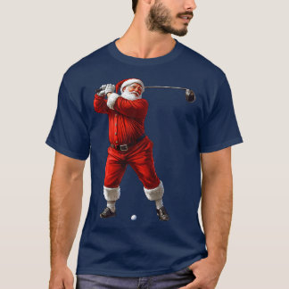 T-Shirt Golfer Santa Claus