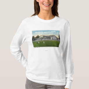 T-shirt Golfing das mulheres do clube de Brooklawn