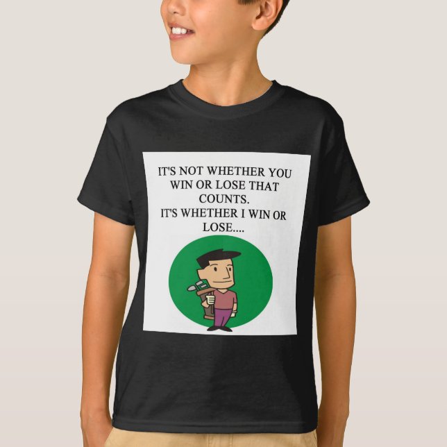 t-shirt golfing dos presentes da piada do golfe do (Frente)
