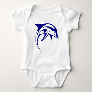 T-shirt Golfinho Azul