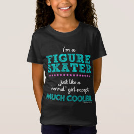 T-shirt Golly meninas - eu sou uma figura patinador
