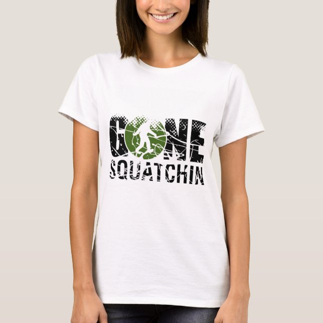 T-shirt Gone Squatchin (Frente)