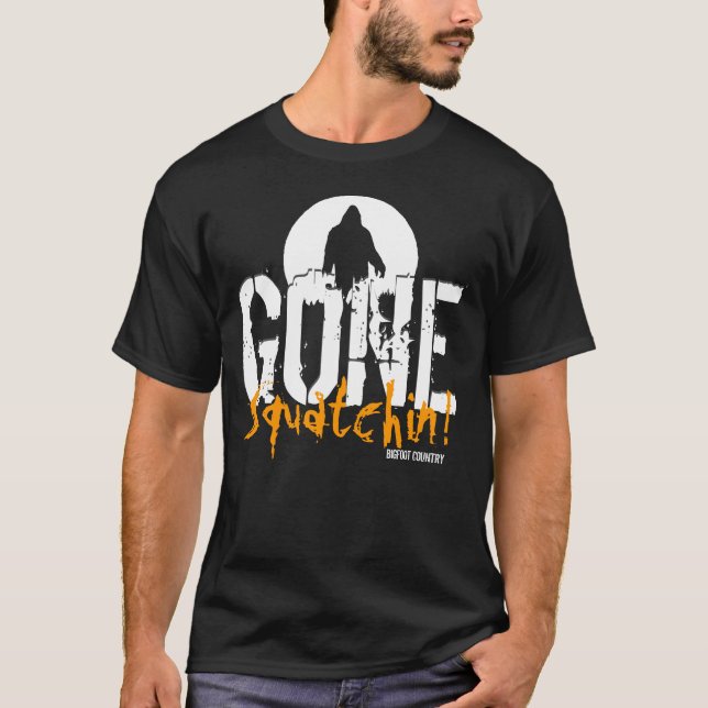 T-shirt Gone Squatchin (Frente)