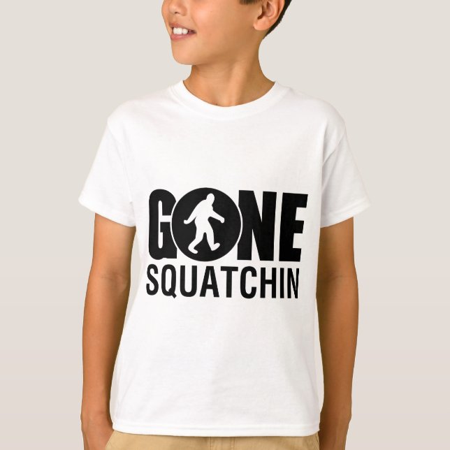 T-shirt Gone Squatchin (Frente)