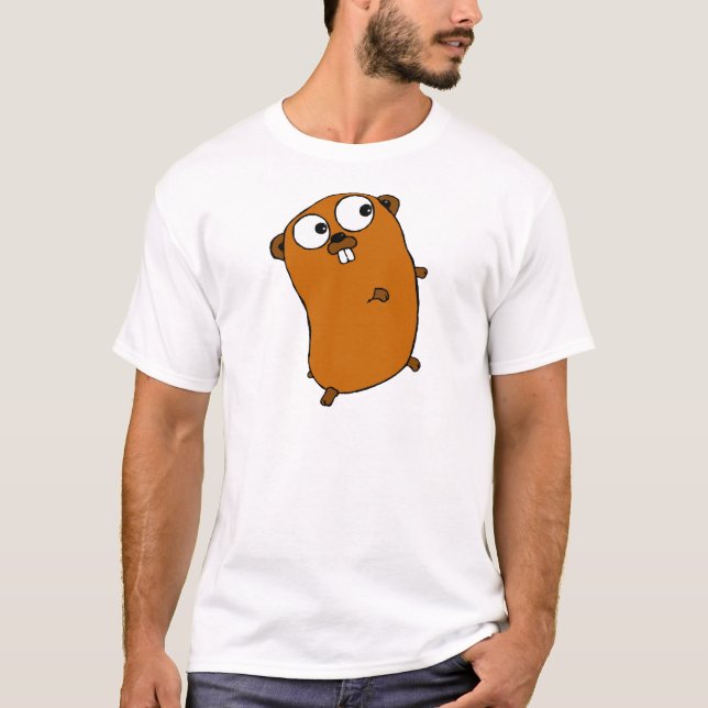 T-shirt Gopher customizável bonito (Frente)