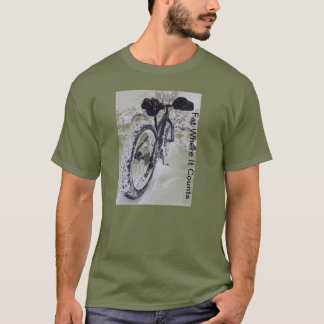 T-shirt gordo do Mountain bike da bicicleta