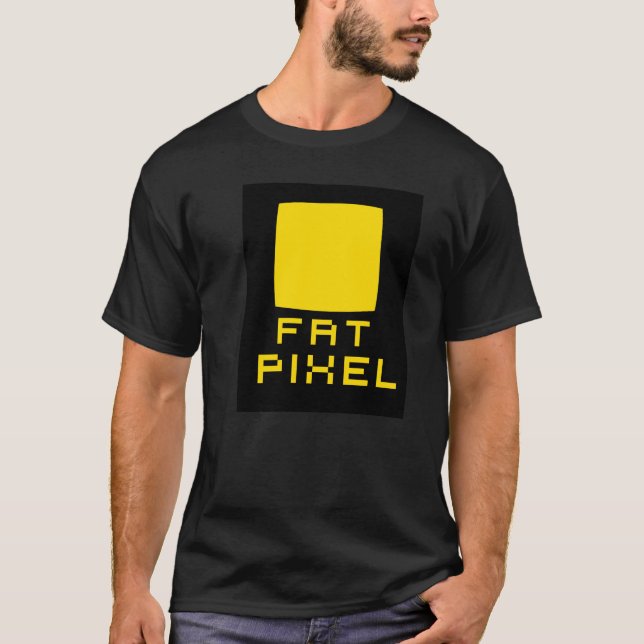 T-shirt gordo do pixel (Frente)