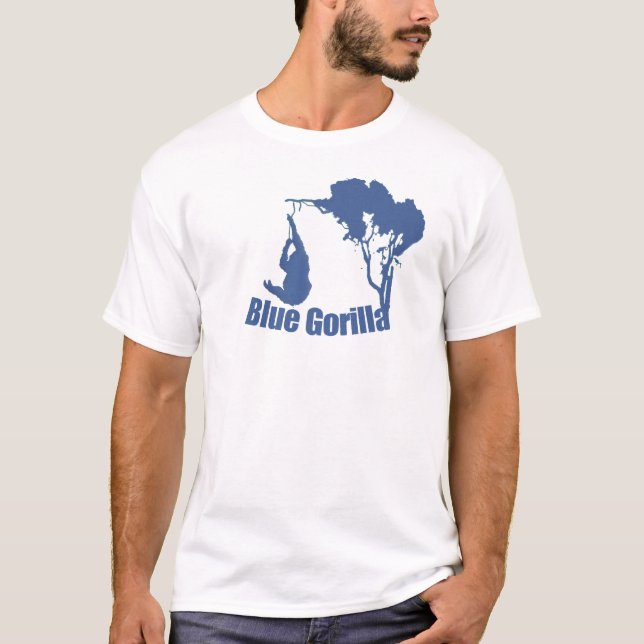 T-shirt gorila azul (Frente)