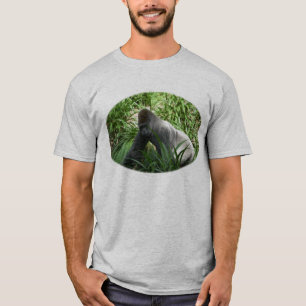 T-shirt Gorila traseiro da lâmina
