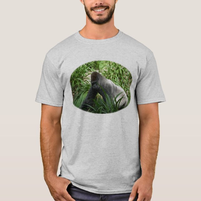 T-shirt Gorila traseiro da lâmina (Frente)